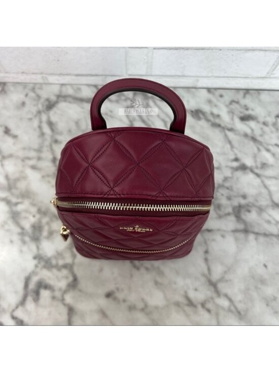 Kate Spade Natalia Burgundy Mini Convertible Leather Backpack main image 7